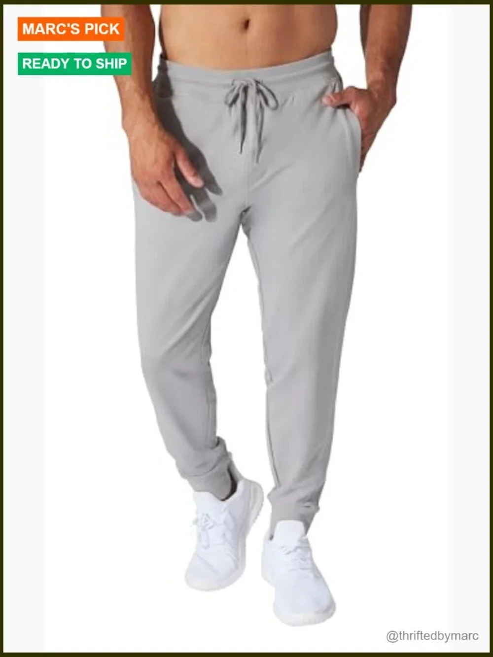 Men's Tactical Side Pocket Jogger Pants - Cargo Joggers with Zipper Pockets